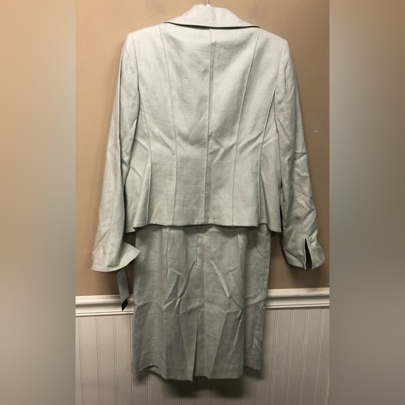 Anne Klein Women’s 6 Career Suit Set 2pc Blazer w Dress Linen NWT - Picture 2 of 7